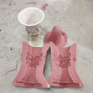 Molde para Macetas de Flores de Fibra de Vidrio y Silicona de Alta Calidad, Duradero, Reutilizable, Diseño Moderno para Decoración del Hogar y Jardín - Product Image 1