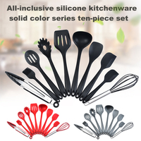 Nouvel ustensile de cuisine en silicone : spatule, cuillère, pinceau à huile, résistant à la chaleur