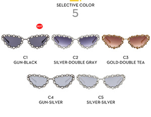 Lunettes de Soleil Niche de Luxe pour <span class=keywords><strong>Femme</strong></span>, Nouveau Style « Light Luxury », Yeux de Chat Incrustés de Diamants, Verres <span class=keywords><strong>Papillon</strong></span> à <span class=keywords><strong>Monture</strong></span> Métallique pour Adulte - Product Image 6