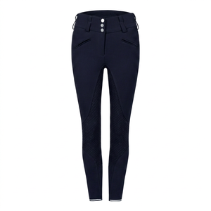 PORTACE ENTERPRISES Culotte d'équitation Jodhpur taille haute pour femme, avec assise intégrale, en Spandex/Polyester, pour l'équitation, bleu foncé - Product Image 1