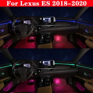 For Lexus ES 2018-2021 Original Car Button Control Decorative Ambient Light LED Atmosphere Lamp beleuchtet 64 farben Strip