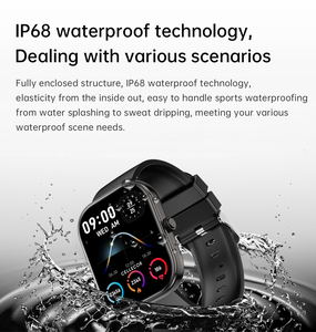 Vente d'usine, montre connectée S5 tendance pour hommes, montre de sport intelligente, écran large de 2,01 pouces, étanche IP68, <span class=keywords><strong>plus</strong></span> de 100 modes sportifs - Product Image 3