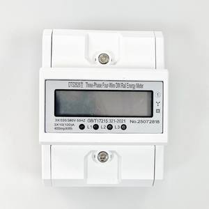 Medidor de Energía Trifásico de Cuatro Cables DTS2626, 10A, Pantalla LCD, Montaje en Riel DIN, Precisión Clase 2.0 - Product Image 1