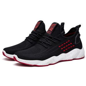 Venta caliente de suela suave Negro hombres zapatillas de deporte - Product Image 1