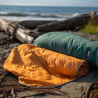 20D extérieur imprimé coupe-vent duvet de canard léger Portable Camping couverture gonflée pour la randonnée pique-nique