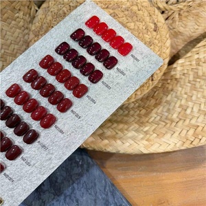 Nouvelle Collection – Kit de Vernis à Ongles Épais <span class=keywords><strong>Rouge</strong></span> Vin 9 Couleurs Haut de Gamme, Séchage Rapide Effet Glacé, Couleurs Tendance pour Salon de Manucure - Product Image 4