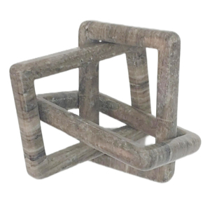 Scultura Moderna in Marmo con Nodo Geometrico, Ornamento Decorativo in Pietra per Tavolino da Caffè, Mensola, Soggiorno - Product Image 5