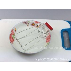 Pince à assiettes en métal à tête rouge, outil de cuisine pour retirer assiettes et bols, origine Jieyang, lavage à la main uniquement - Product Image 2