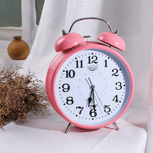 Beautiful Flower Alarm Clock 8 Inch Metal Shell Silent Operation Desk Clock - Product Image 2