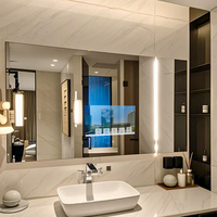 Miroir intelligent Android étanche avec éclairage LED, Wi-Fi, Bluetooth, TV intégrée pour salle de bain futuriste
