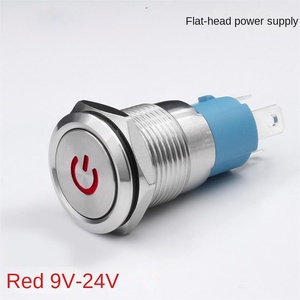 สวิตช์ไฟแบบกดพร้อมไฟวงแหวน LED ขนาด 16 มม. 220V ทรงกลม IP65 สแตนเลสสตีล แบบกดติดปล่อยดับ 1NO1NC - Product Image 5