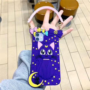 Per Il Iphone 11 pro <span class=keywords><strong>max</strong></span> Sailor <span class=keywords><strong>Moon</strong></span> custodie in silicone con la Cordicella Della Cinghia, polso della borsa di Caso per Il Iphone 7 plus/XS <span class=keywords><strong>Max</strong></span> - Product Image 6