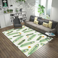 Luxurious Salon Nordic Modern Square Polyester Carpets and Rugs for Commercial & Home Use in Living Rooms and Bedrooms