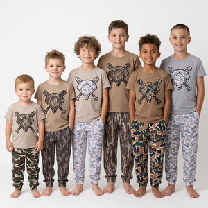Ensemble de vêtements de Noël pour bébés garçons, haut à manches longues rouge, pantalon - Product Image 4