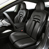Housses de siège personnalisées pour Tesla Model 3 2019-2021, cuir Nappa imperméable, ensemble complet, accessoires automobiles, vente en gros d'usine