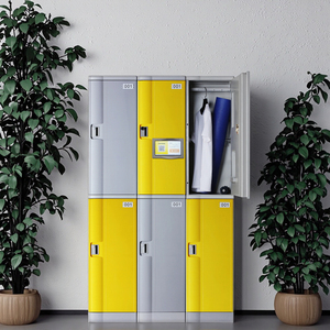 Casiers de rangement étudiants modernes Toppla en plastique ABS avec serrure électronique pour salle de sport et auberge - Product Image 4