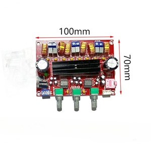 Carte d'amplificateur de puissance numérique 2.1 canaux XH-M139, tension large bande 12V-24V, amplificateur 50W+100W avec carte TPA3116D2 - Product Image 6