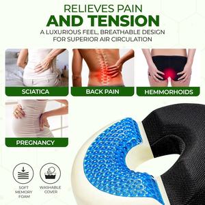JYM Fábrica Direta Ortopédica <span class=keywords><strong>Donut</strong></span> Cadeira com Cooling Pad Memória Espuma Gel Travesseiro Lombar Travesseiros & Almofadas Do Assento - Product Image 5