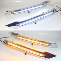 LED DRL lampu berjalan siang hari lampu sinyal belok siang hari untuk Toyota Vellfire 2008 2009 2010 2011 2012 2013 2014