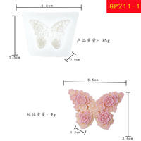 Early Riser ENew Ideas Blumen-Schmetterling Silikonform Epoxidharz-Formen für Epoxidharz, Seife, Fondant und Kuchendekoration