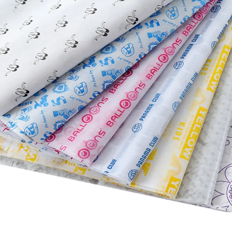 Wholesale Custom High Quality ECO Printed Logo Wrapping Tissue Paper