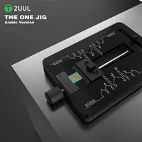 2UUL One Jig resistente al calor superficie templada PCB placa base del teléfono accesorio de soldadura IC CPU Reballing abrazadera Reparación de teléfonos móviles