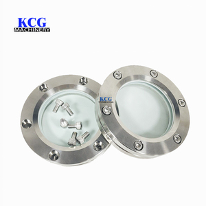 Bride de miroir d'observation en verre trempé de qualité sanitaire en acier inoxydable - Product Image 1