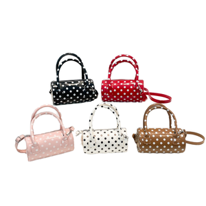 Bolsos de PU para Mujer, Diseño Moderno, Ligeros, Portátiles, con Estampado de Lunares, Bolsos Casuales, Lindos, con Cierre de Cremallera, Venta al Por Mayor - Product Image 1