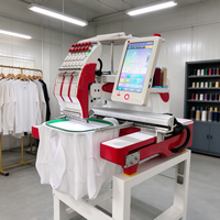Machine à broder industrielle à commande numérique avec 15 aiguilles pour denim et toile