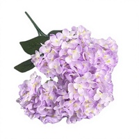 Buket Bunga Hydrangea Prancis Buatan Lima Tangkai dari Sutra, Dekorasi Pernikahan Buatan Tangan untuk Hotel, Rumah, dan Acara