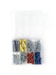 ชุดอุปกรณ์หลายชิ้นสำหรับการขยายตัวของสายรัดพลาสติกสำหรับยึดบอร์ดยิปซั่มสลักเกลียวขยายแบบสกรูด้วยตัวเองจำนวน114ชิ้น - Product Image 4