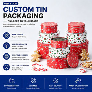 Juego <span class=keywords><strong>de</strong></span> latas <span class=keywords><strong>de</strong></span> galletas <span class=keywords><strong>de</strong></span> Navidad, 3 tamaños, contenedores <span class=keywords><strong>de</strong></span> anidación <span class=keywords><strong>de</strong></span> Metal decorativos, tapas para golosinas <span class=keywords><strong>de</strong></span> vacaciones, dulces, Chocolates, gomas <span class=keywords><strong>de</strong></span> mascar - Product Image 1