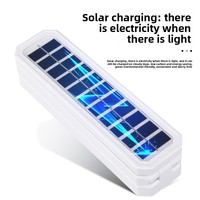 Lámpara de Mesa LED Solar Apilable al 70% con Batería de Larga Duración, Protección Ocular, Portátil para Dormitorio