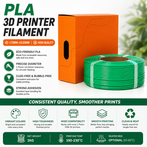Filament d'impression 3D <span class=keywords><strong>R3D</strong></span> PETG Bambu Green haute vitesse, recharges 1KG 1.75mm, tolérance 0.02mm, température d'impression 240°C, compatible BambuLab - Product Image 2