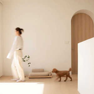 Tempat tidur anjing besar kustom Sofa anjing kayu tempat tidur gantung <span class=keywords><strong>Modern</strong></span> angkat Sofa hewan peliharaan tempat tidur nyaman kayu besar untuk hewan peliharaan - Product Image 4