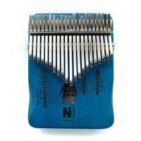 Mahogany Material Portable Outdoor Musical Instrument 21 Keys Kalimba Thumb Piano