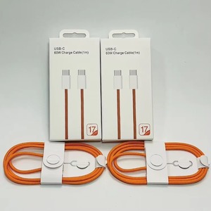 สายชาร์จเร็ว USB C to USB C 60W ยาว 1 เมตร สายถักไนลอน สำหรับถ่ายโอนข้อมูลและชาร์จ iPhone 15 16 17 Pro Max - Product Image 4
