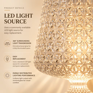 Nouvelle conception de produit, lampes de sol pour la décoration du salon, noir et blanc translucide, lampe de table pour café - Product Image 6