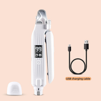Coupe-ongles et aiguiseur multifonction 2-en-1 pour animaux de compagnie avec lumière LED rechargeable par USB (Modèle HZ8) pour chats et chiens