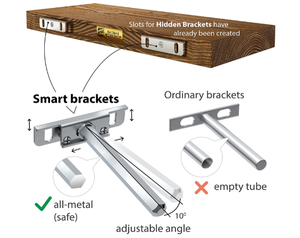 Tùy chỉnh chất lượng cao thông gỗ lưu trữ Kệ 2 cái bằng gỗ nổi kệ để hiển thị trong phòng khách chủ - Product Image 2
