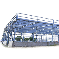 Estructura de acero de segunda mano anticorrosión para almacén, estructura de taller, a la venta