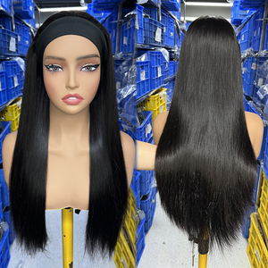 Perruque bandeau sans colle, cheveux vierges HD pré-épilés, prê<span class=keywords><strong>te</strong></span> à porter, lisse, avec cuticules alignées, en cheveux humains vietnamiens - Product Image 1