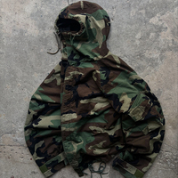 Veste coupe-vent de randonnée légère en softshell camouflage personnalisée pour homme, en nylon ripstop avec capuche
