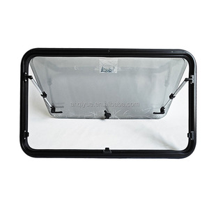 Fenêtre d'angle arrondie en alliage d'aluminium 700x700mm pour camping-car, avec store enrouleur et moustiquaire, pièce de rechange pour carrosserie de camping-car - Product Image 4