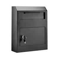 Настенный стальной ящик-почтовый ящик для аренды платежей, почты, ключей, наличных денег, чеков