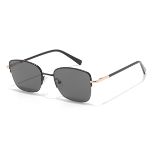 Lunettes de soleil unisexes à monture carrée en métal, verres dégradés, UV400, polarisées, style œil de chat, logo personnalisé - Product Image 1