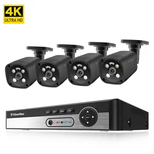 TinoSec 4k超高清8MP安全摄像机组8CH NVR闭路电视系统制造商高质量