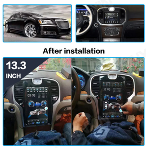 אנדרואיד 13.3 אנכי מסך אינץ 'מסך <span class=keywords><strong>gps</strong></span> וידאו רדיו אודיו נגן dvd עבור Chrysler 300c 300 300 של 2011 2023 - Product Image 4