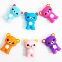 Couvre-bâtonnets en silicone motif ours de dessin animé, design moderne et minimaliste pour l'apprentissage de la posture de prise des bâtonnets par les enfants
