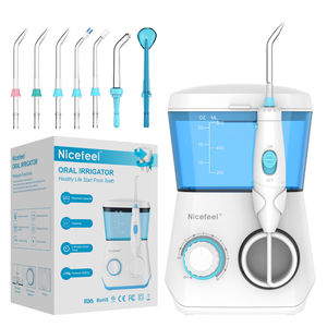 Flosser <span class=keywords><strong>de</strong></span> agua dental para el cuidado <span class=keywords><strong>de</strong></span> las encías-Potente <span class=keywords><strong>irrigador</strong></span> bucal con 6 puntas <span class=keywords><strong>de</strong></span> repuesto - Product Image 4